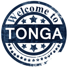 Tonga stamp on white background