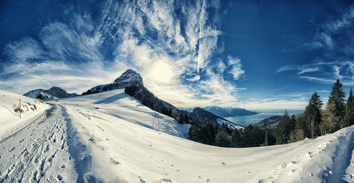 Col De Jaman, Lake Geneva, Swiss Alps