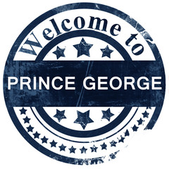 Prince george stamp on white background