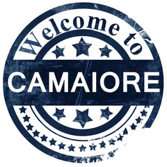 Camaiore stamp on white background