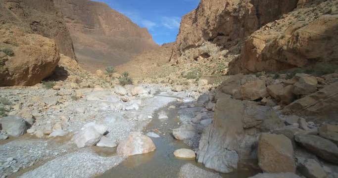 Aerial, Gorges Du Todra, Todra Gorge, Morocco. Ungraded Material
