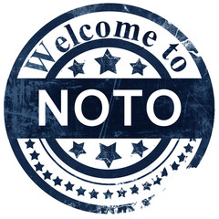 Noto stamp on white background