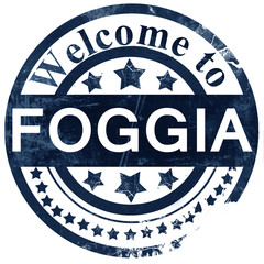 Foggia stamp on white background