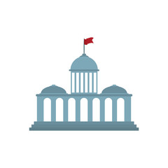 Court building symbol icon vector illustration graphic design