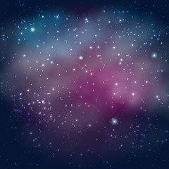 Fototapeta na wymiar Space Background With Stars And Nebula.