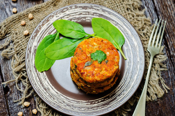 Sweet potatoes chickpea cilantro oats vegan burgers