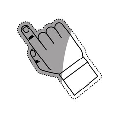 Fototapeta na wymiar Finger touching something icon vector illustration graphic design