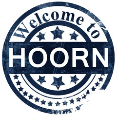 Hoorn stamp on white background