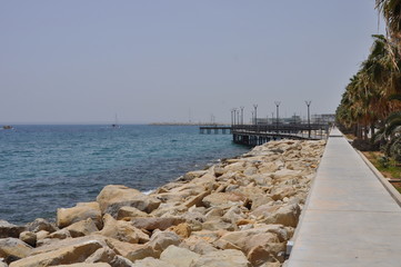Fototapeta na wymiar Limassol Beach