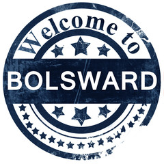 Bolsward stamp on white background