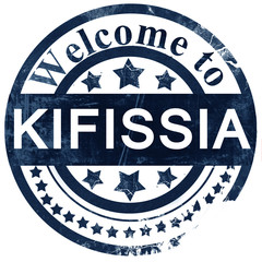 Kifissia stamp on white background