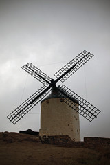 Molino de viento, La Mancha, España