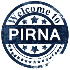 Pirna stamp on white background