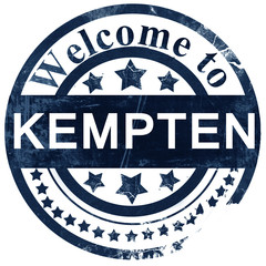 Kempten stamp on white background