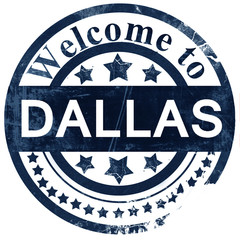 dallas stamp on white background