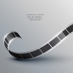 3d camera movie reel background