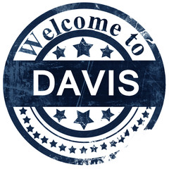 davis stamp on white background