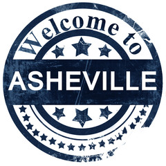 asheville stamp on white background