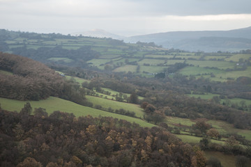 Stunning landscape image of abandoned quarry taken over by natur