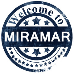 miramar stamp on white background