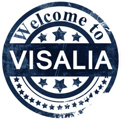 visalia stamp on white background