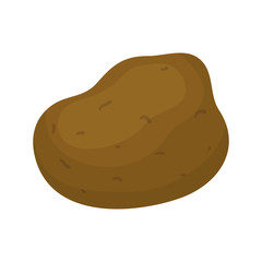 Fresh potato vegetable icon vector illustration graphic design