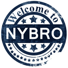 Nybro stamp on white background