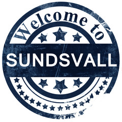 Sundsvall stamp on white background