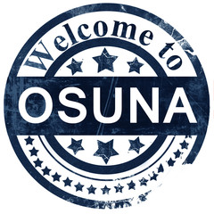 Osuna stamp on white background