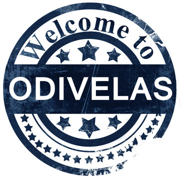 Odivelas stamp on white background