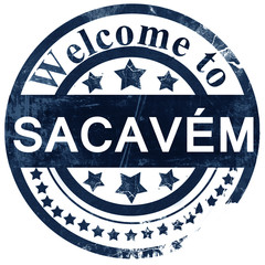 Sacavem stamp on white background