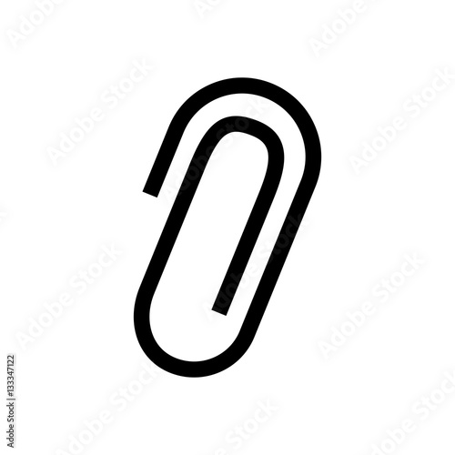 "isolated paperclip symbol icon vector illustration graphic design