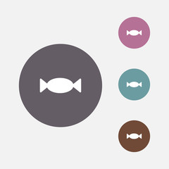 sweet candy icon vector