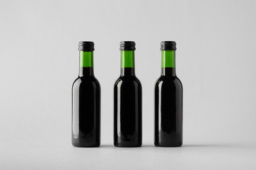 Wine Quarter/Mini Bottle Mock-Up - Three Bottles