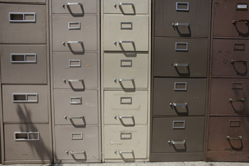 Filing Cabinets Outside on the Street