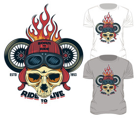 Ride To Live Print