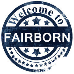 fairborn stamp on white background