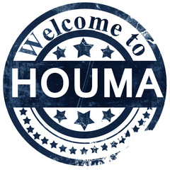 houma stamp on white background