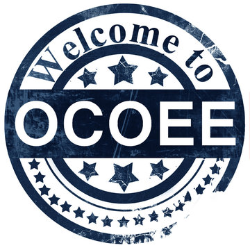 ocoee stamp on white background