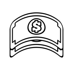 bill money dollar cash icon line vector illustration eps 10