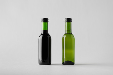 Wine Quarter/Mini Bottle Mock-Up - Two Bottles