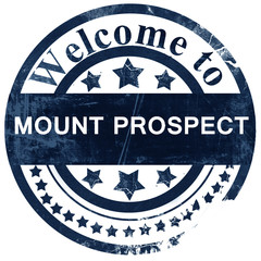 mount prospect stamp on white background