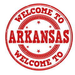 Welcome to Arkansas sign or stamp