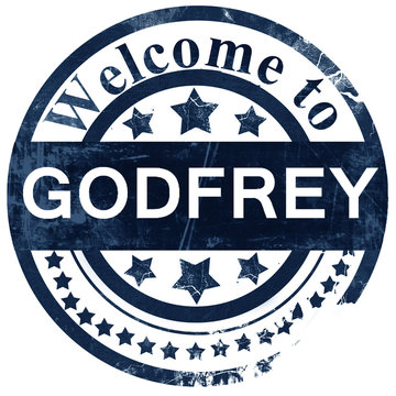 godfrey stamp on white background