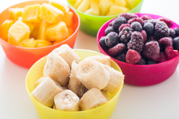 assorted frozen fruits