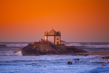 Senhor da Pedra, Arcozelo, Vila Nova de Gaia, Portugal. Sunset