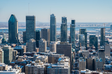 Montreal Skyline in winter (2017)