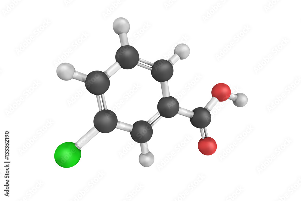 Poster Benzoic acid, a colorless crystalline solid and an important pre