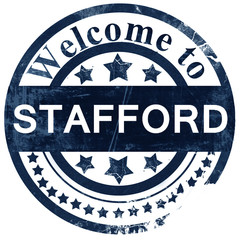 stafford stamp on white background