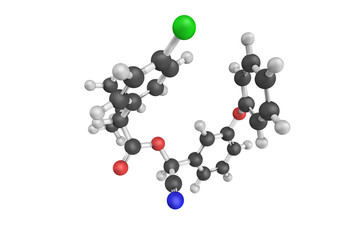 Fenvalerate, an insecticide. It is a mixture of four optical iso